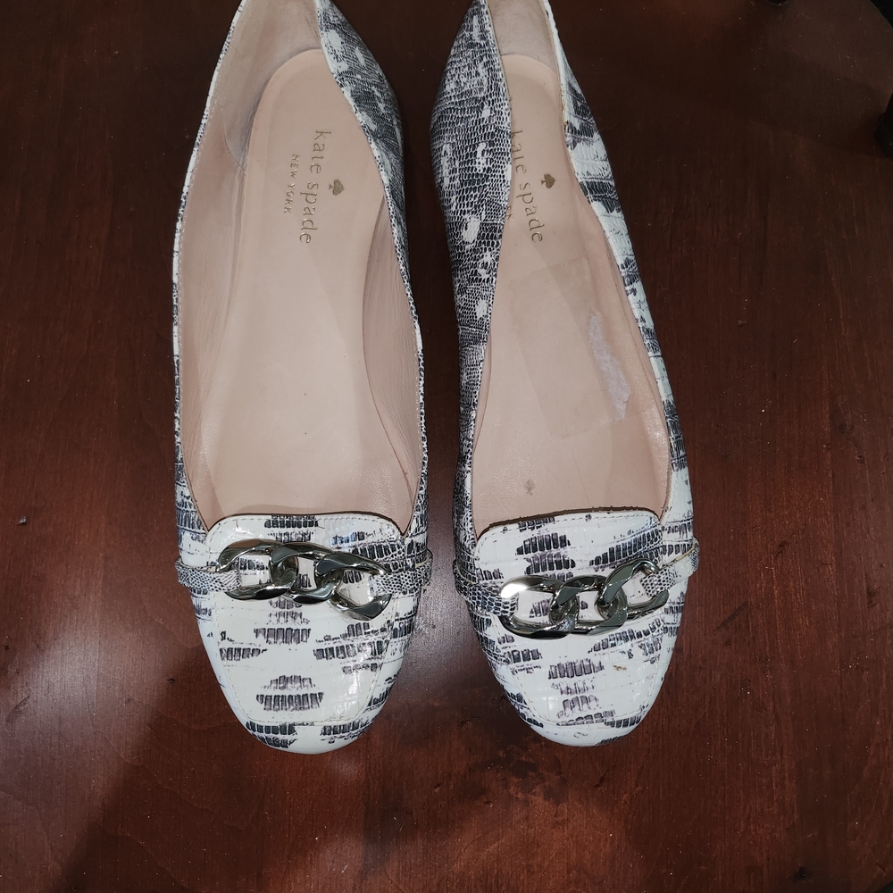 Kate Spade Monochrome Patterned Loafers